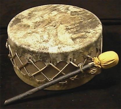 Sweat lodge drum 1
